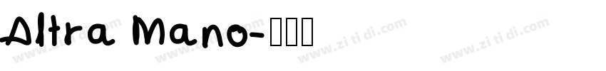 Altra Mano字体转换